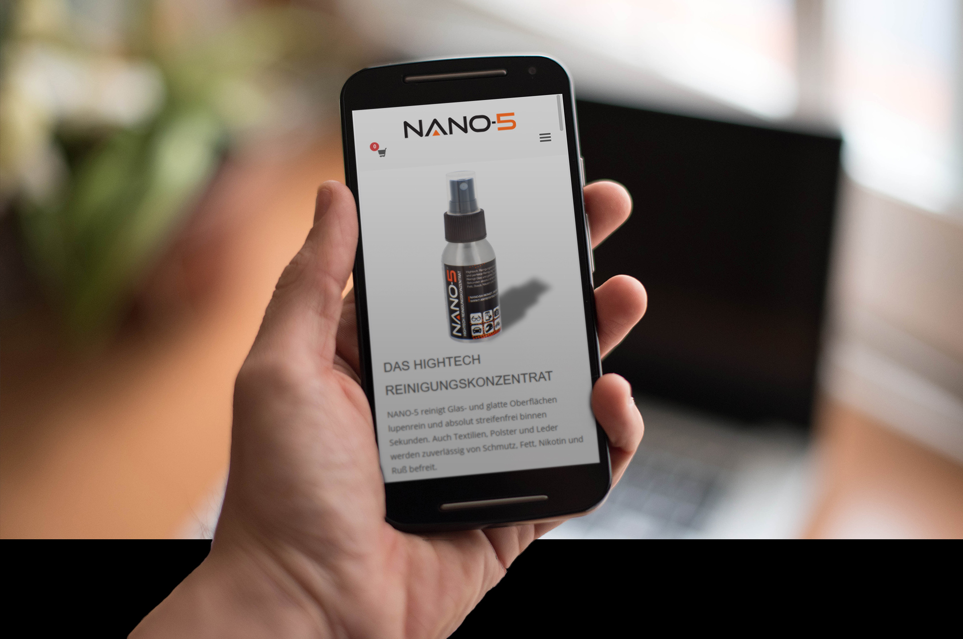 Dhoch3 Referenz: Webshop Nano-5